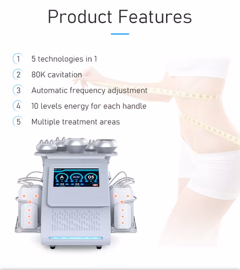 Máquina portátil de cavitação a vácuo, 40k, 80k, sistema rf, lipo, laser, remoção de gordura, cuidados de saúde, emagrecimento, perda de peso, equipamento de beleza